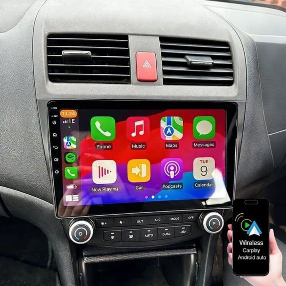 For 2003-2007 Honda Accord Apple CarPlay Android 15 Car Stereo Radio GPS FM WIFI